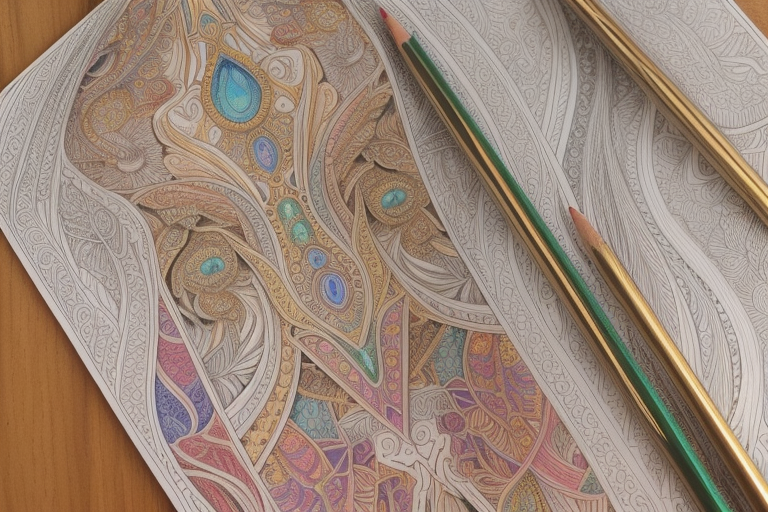Fine detail work with colored pencils
