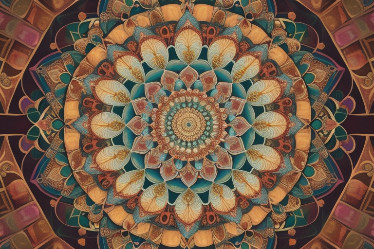 Intricate mandala for restless energy