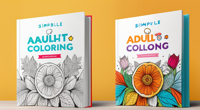 Side by side comparison of beginner coloring books