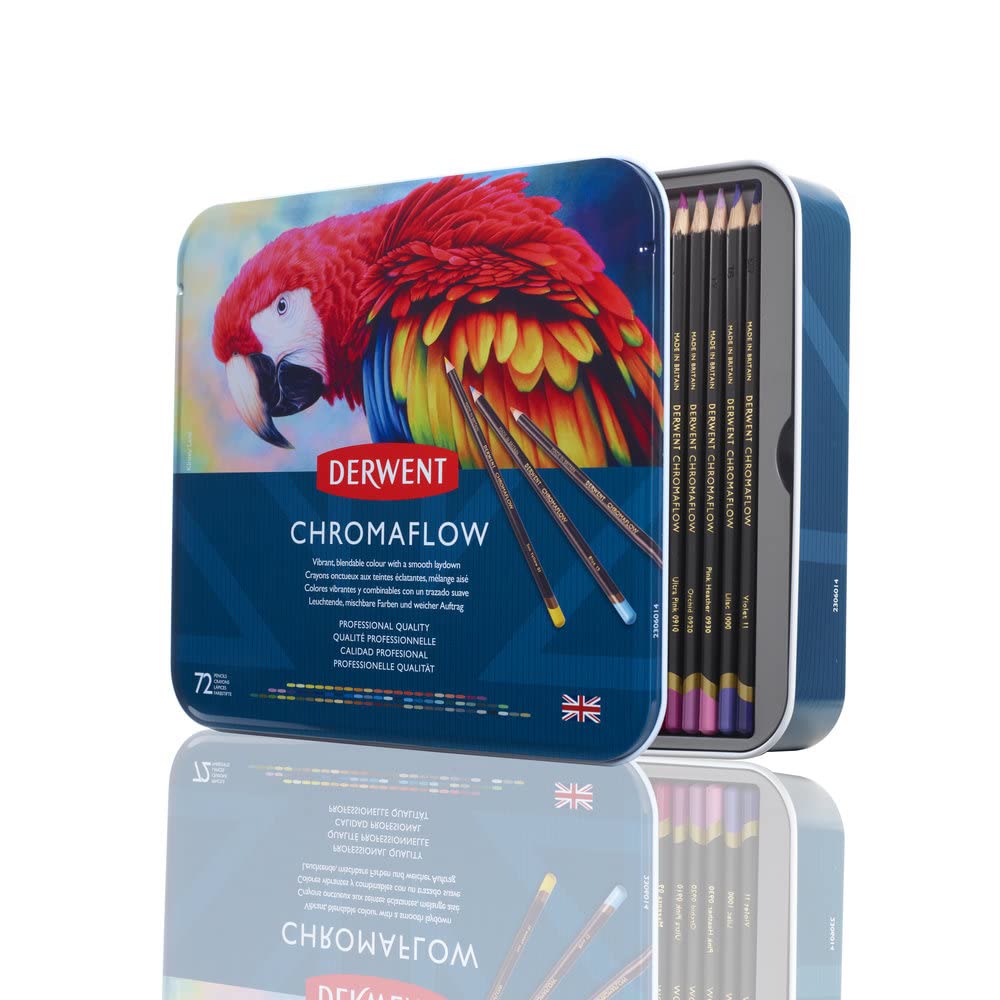Derwent Chromaflow 72-color colored pencil set