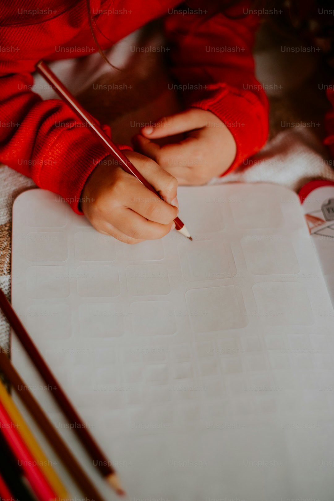 photograph of different paper types for coloring