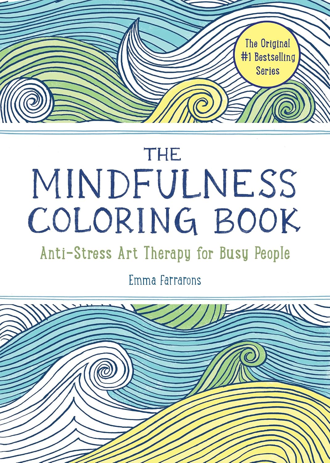 The Mindfulness Coloring Book cover with intricate pattern designs