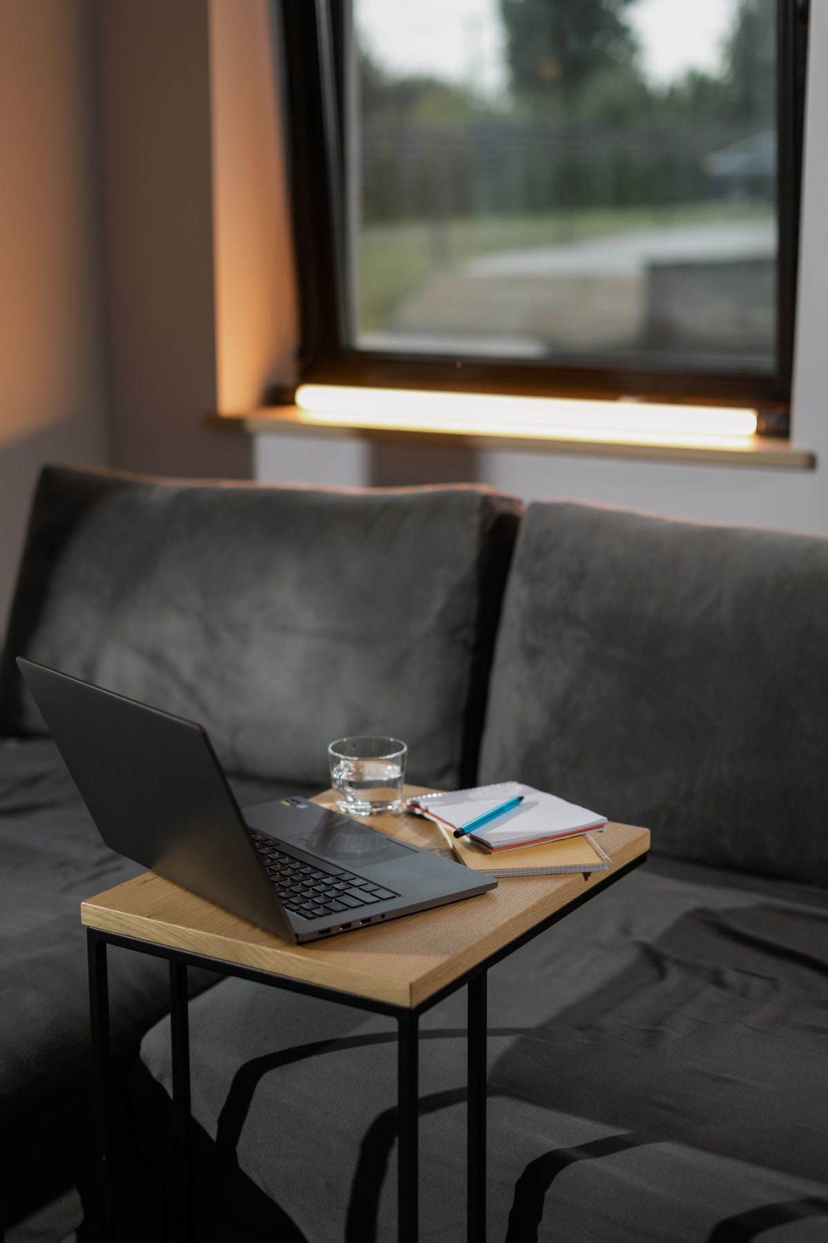 Person working comfortably with proper posture