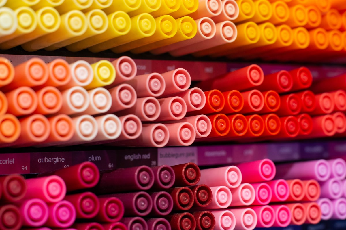 Gel pen ink opacity and vibrancy on coloring book paper