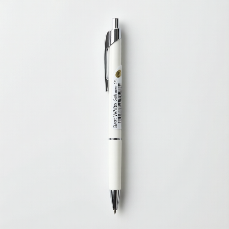 Pentel Hybrid Gel Grip DX, White (K230-WO), pack of 3
