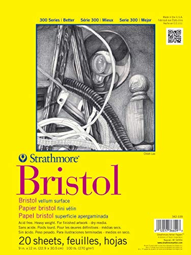 Check the price of the Strathmore 300 Series Bristol Vellum pad on Amazon
