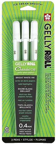 Sakura Gelly Roll Classic White, 3-pack (08 Medium point)